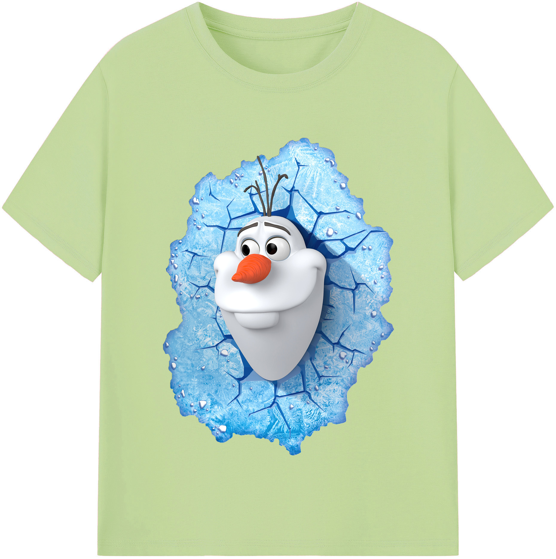 （画像用） アナと雪の女王 アンナ エルサ Frozen Anna Elsa 綿100％半袖Tシャツ（フロントプリント）